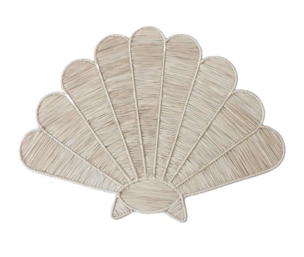 Seashell Placemat- Natural/Beige