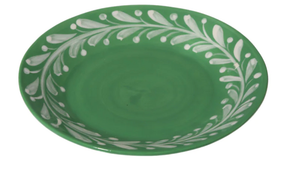 Anna Reverse Green Dessert Plate