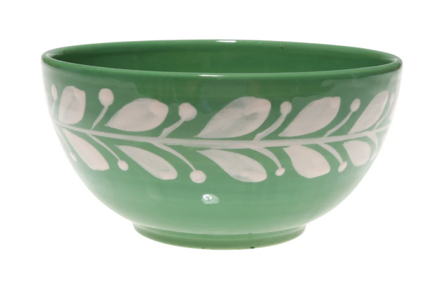 Anna Reverse Green Cereal Bowl