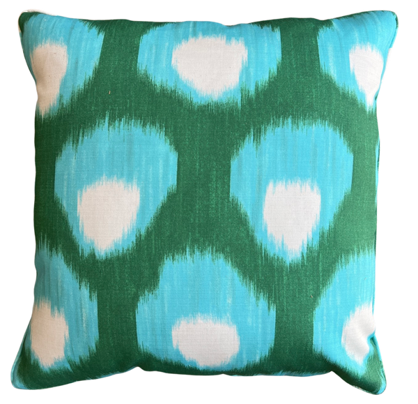 Bukhara Blue/Green Outdoor Pillow Cover