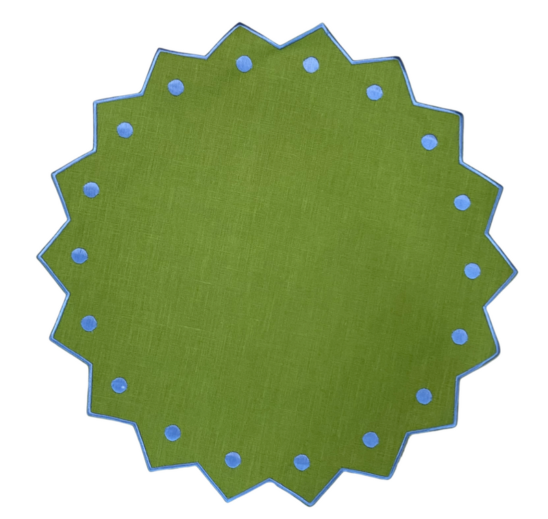 Green Zig Zag Placemats