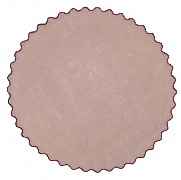 Pink/Berry Single Scallop Placemats