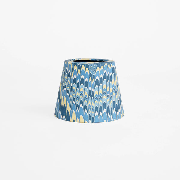 Marbled Mountain Blue Lampshade Cover