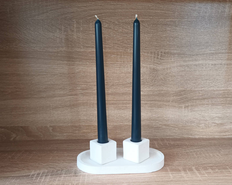 Beeswax Taper Candle -  U / Ivory