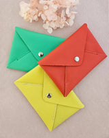 M envelope - leather paper holder: Pale pink