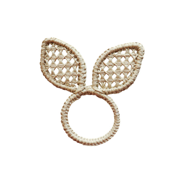 Bunny Ears Napkin Ring - Natural