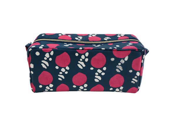 Melvin Gold Zipper Cosmetic Bag