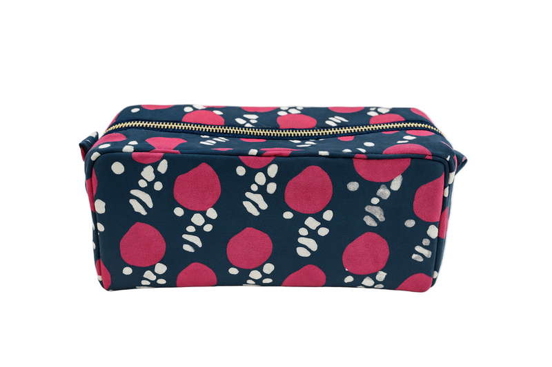Melvin Gold Zipper Cosmetic Bag