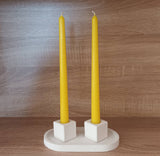 Beeswax Taper Candle -  M / Bright Green