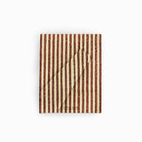 BLOCK-PRINTED BRICK RED RHEA PICTURE FRAME