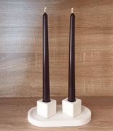 Beeswax Taper Candle -  U / Ivory