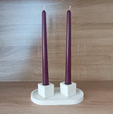 Beeswax Taper Candle -  V / Capri Blue