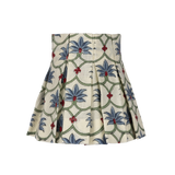 Peacock Palm Grove Linen Box Pleat Lampshade