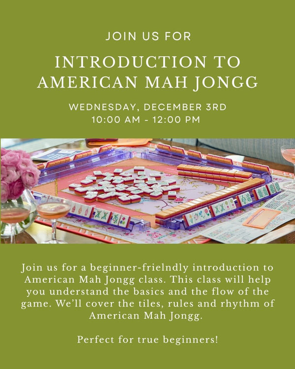 Introduction to American Mahjong Class 12/3 - LARKSPUR ONLY