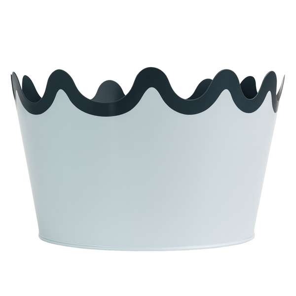 Large Scallop Planter - Gray