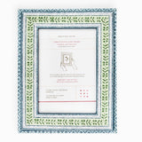 Block Printed Sky Reah Picture Frame