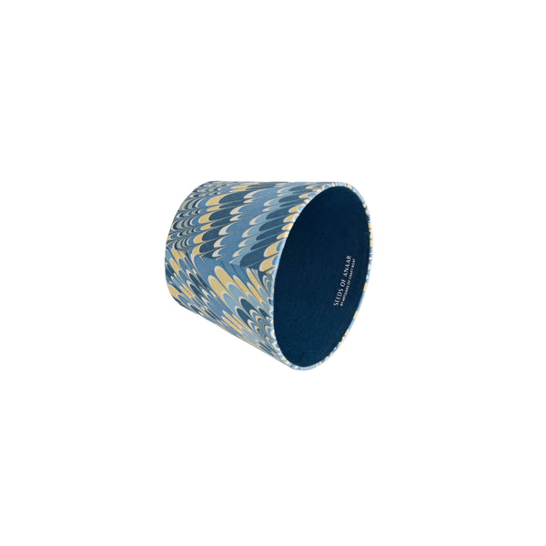 Marbled Mountain Blue Lampshade Cover