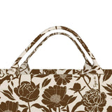 Jumbo Slouchy Coconut Peony Denim Tote