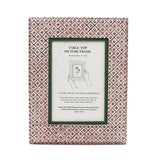 Dot and Grid Table Top Picture Frame - Pink