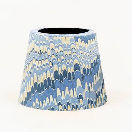 Marbled Mountain Blue Lampshade Cover