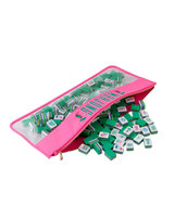 Pink Monkey Mahjong Bag