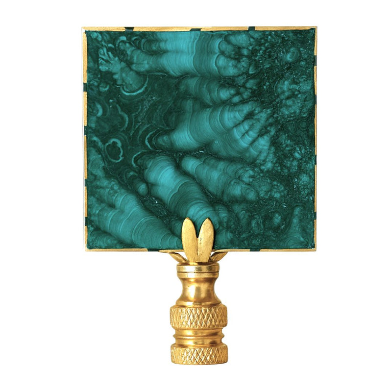 Malachite Square Finial