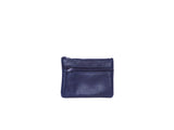 Upcycled leather wallet : Marine