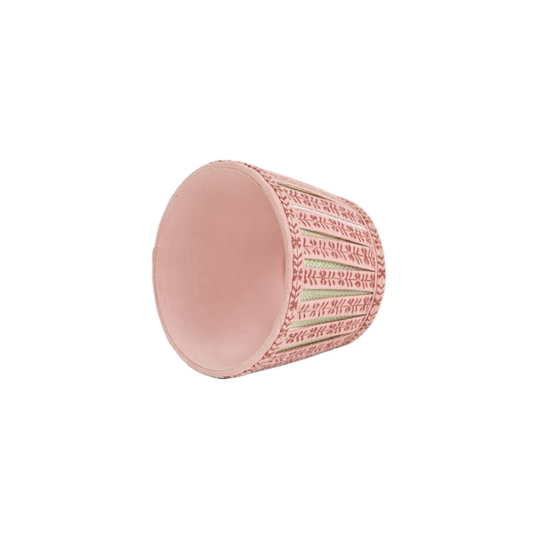 Block Print Rose Lampshade Cover