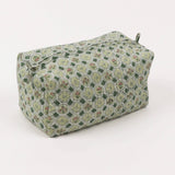 Spring Bloom Block Printed Medium Cosmetic Bag