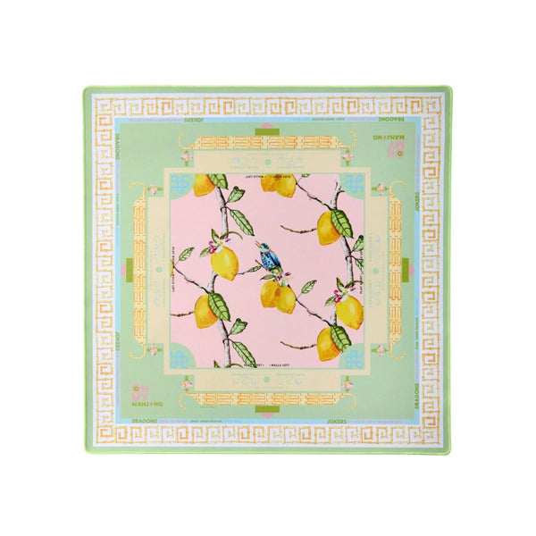 Citrus Songbird Mahjong Mat