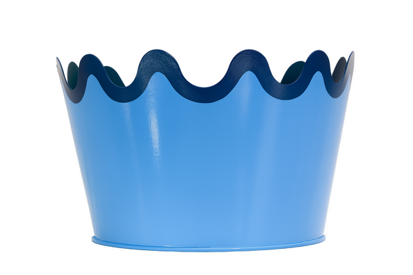 Large Scallop Planter - Blue