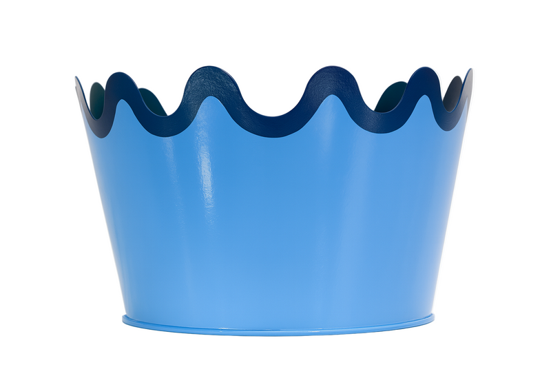 Large Scallop Planter - Blue