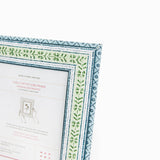Block Printed Sky Reah Picture Frame