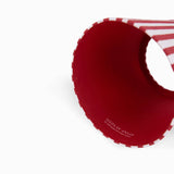 Block Print Garnet Red Bengal Stripe Lampshade Cover