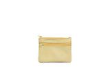 Upcycled leather wallet : Yellow