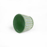 Block Print Mint Lampshade Cover