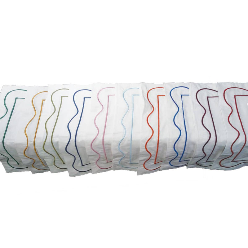 Wave Cotton 100% Napkin: Olive Green