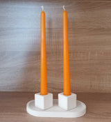 Beeswax Taper Candle -  U / Ivory