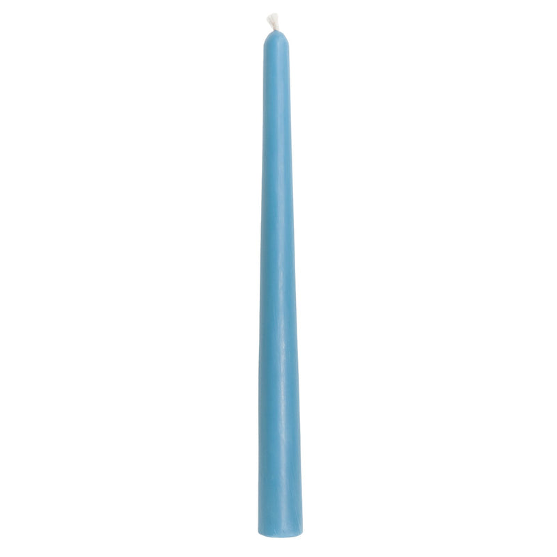 Light Blue Beeswax Taper Candle