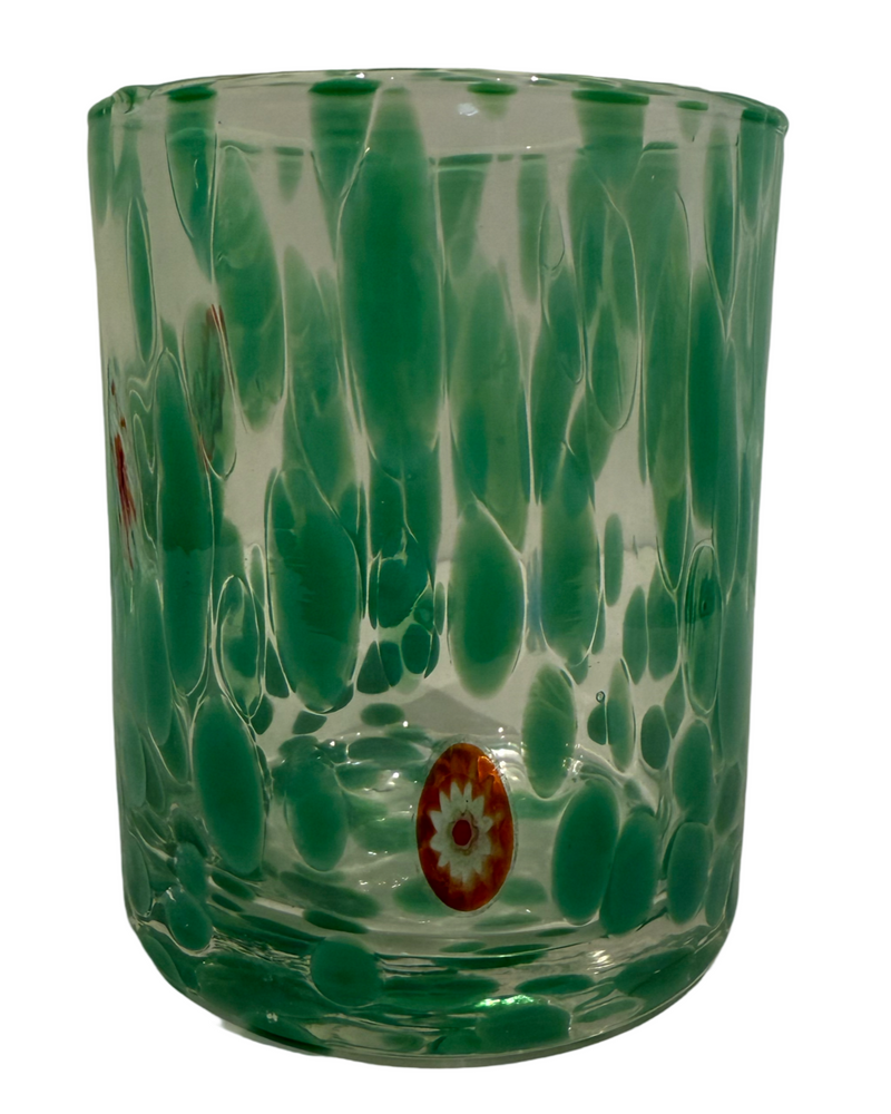 Straight Murano Glasses - Jade Green