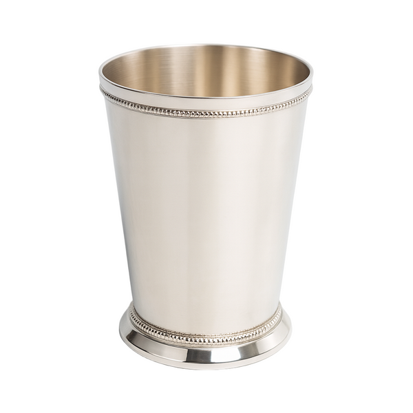 White Silver Brass Mint Julep Cup