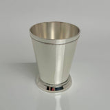 White Silver Brass Mint Julep Cup (Medium)