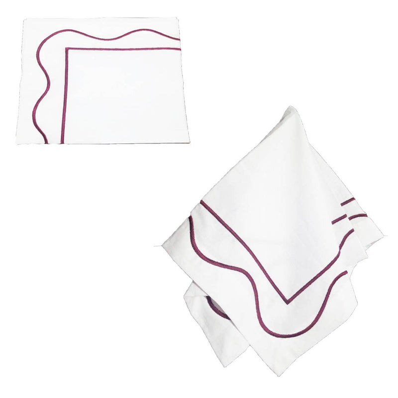 Wave Cotton 100% Napkin: Golden yellow