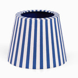 Block Print Harbor Blue Bengal Stripe Lampshade Cover