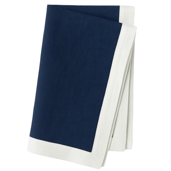 Navy Wavy Napkin