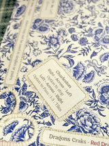 Mahjong Gaming Mat - Chinoiserie Bleu Rules Edition
