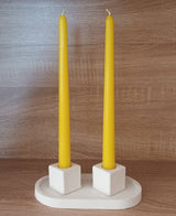 Beeswax Taper Candle -  U / Ivory