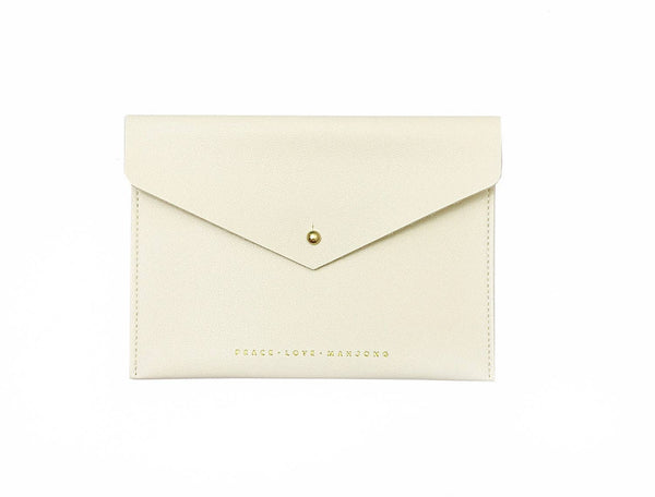 Large Ivory Card Clutch