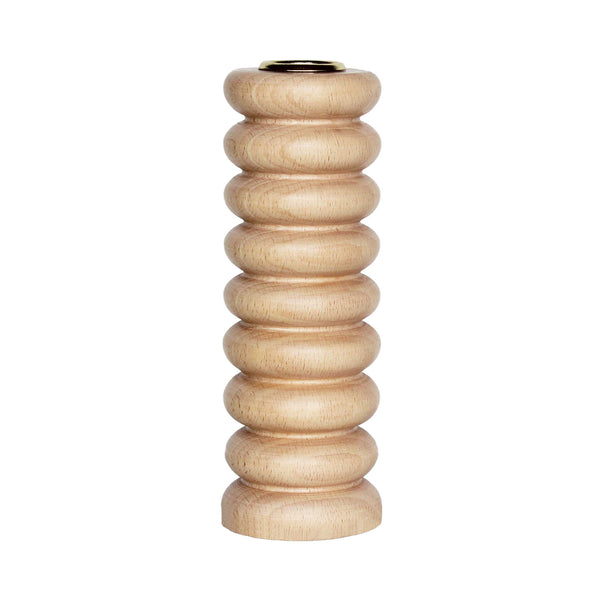 Tall Totem Wooden Candle Holder