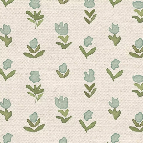 Little Wild Tulips  | Misty Green